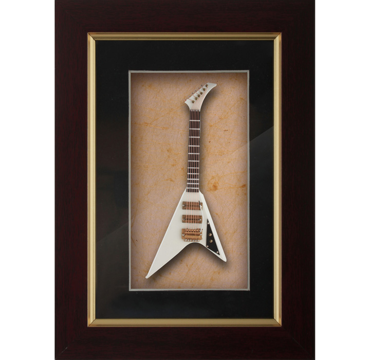 Miniature White Guitar Decorative frames-DFEG